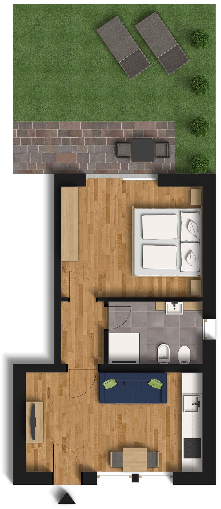 Wohnungsgrundriss Golgnwies