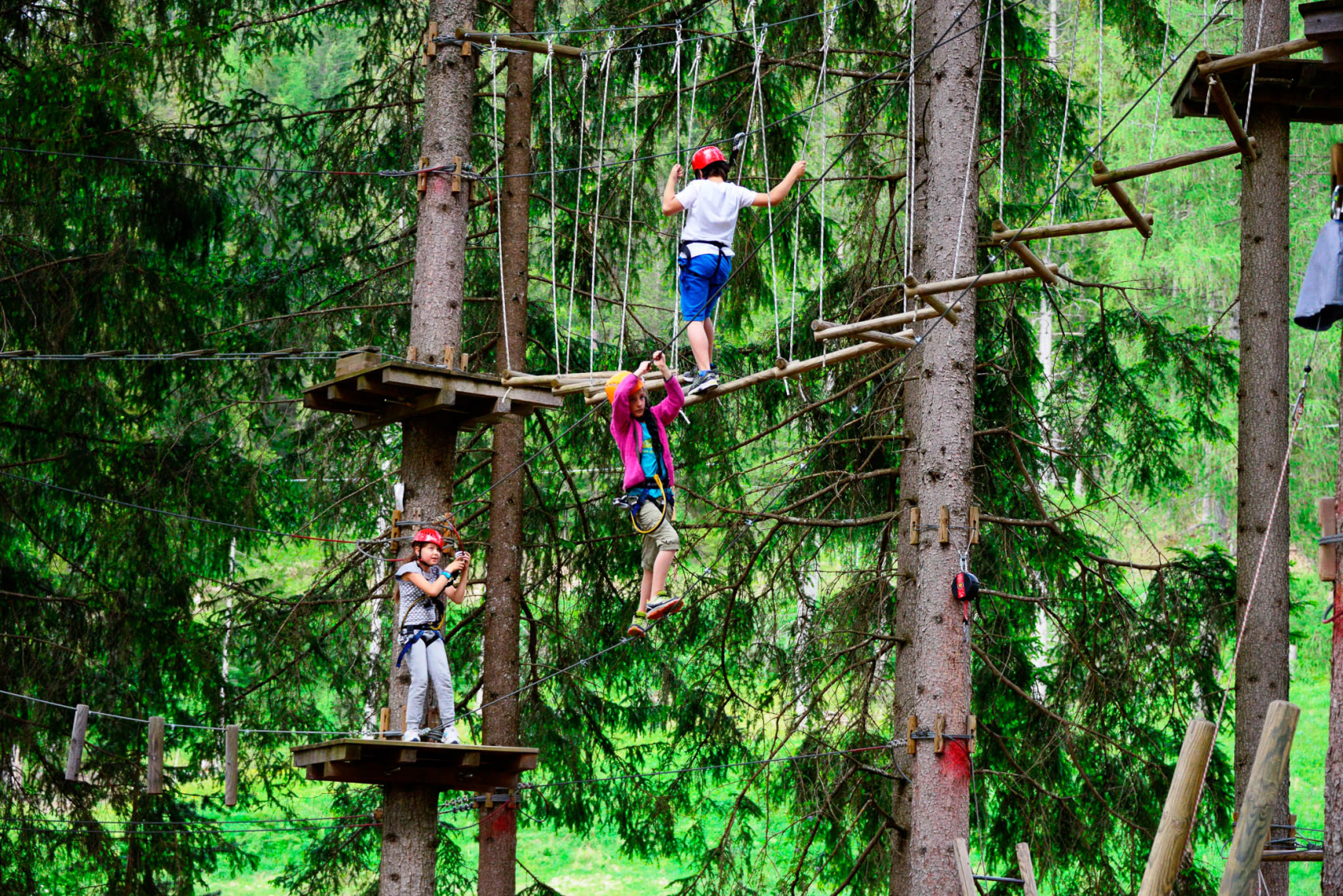 Unterwegs im Klettergarten